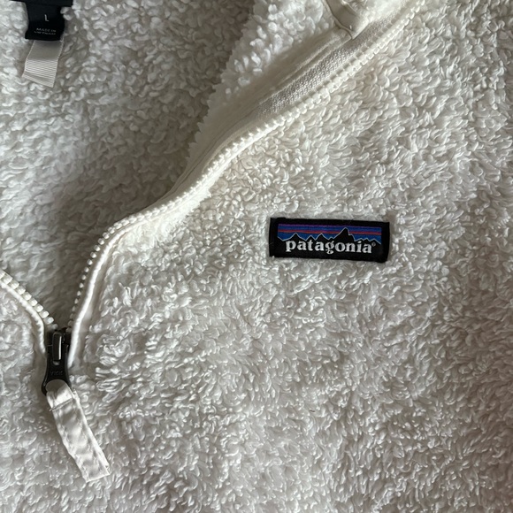 Patagonia Women’s Half-Zip White Fleece - Picture 3 of 4